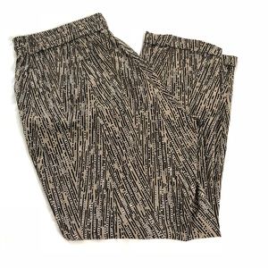 Patterned Pull On Cropped Pant